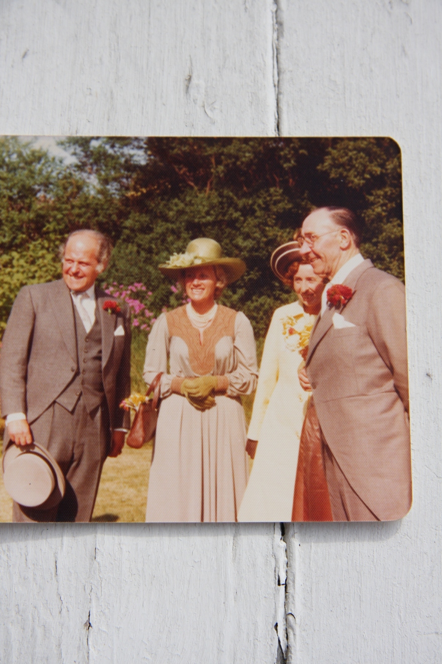 Both sets of my grandparents, in all their finery, at my parents wedding
